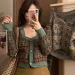 Koire Flower Crop Cardigan