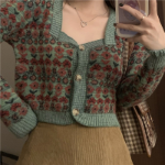 Koire Flower Crop Cardigan
