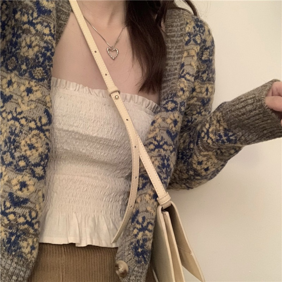 Koire Flower Crop Cardigan
