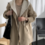 Свободный размер-Beige-Ветровка