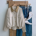 Nylon 100 String Collar Shirt Windbreaker