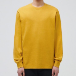 Crew Neck Long Sleeve T-Shirt [Mustard]