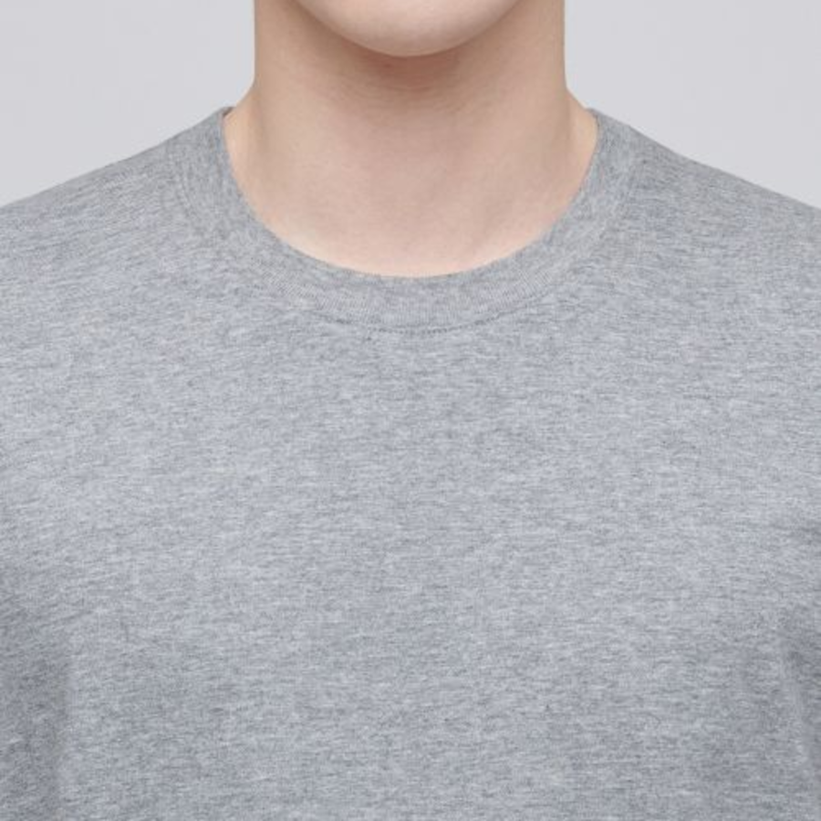 [Coolstandard] Crew Neck Long Sleeve T-Shirt [Grey]