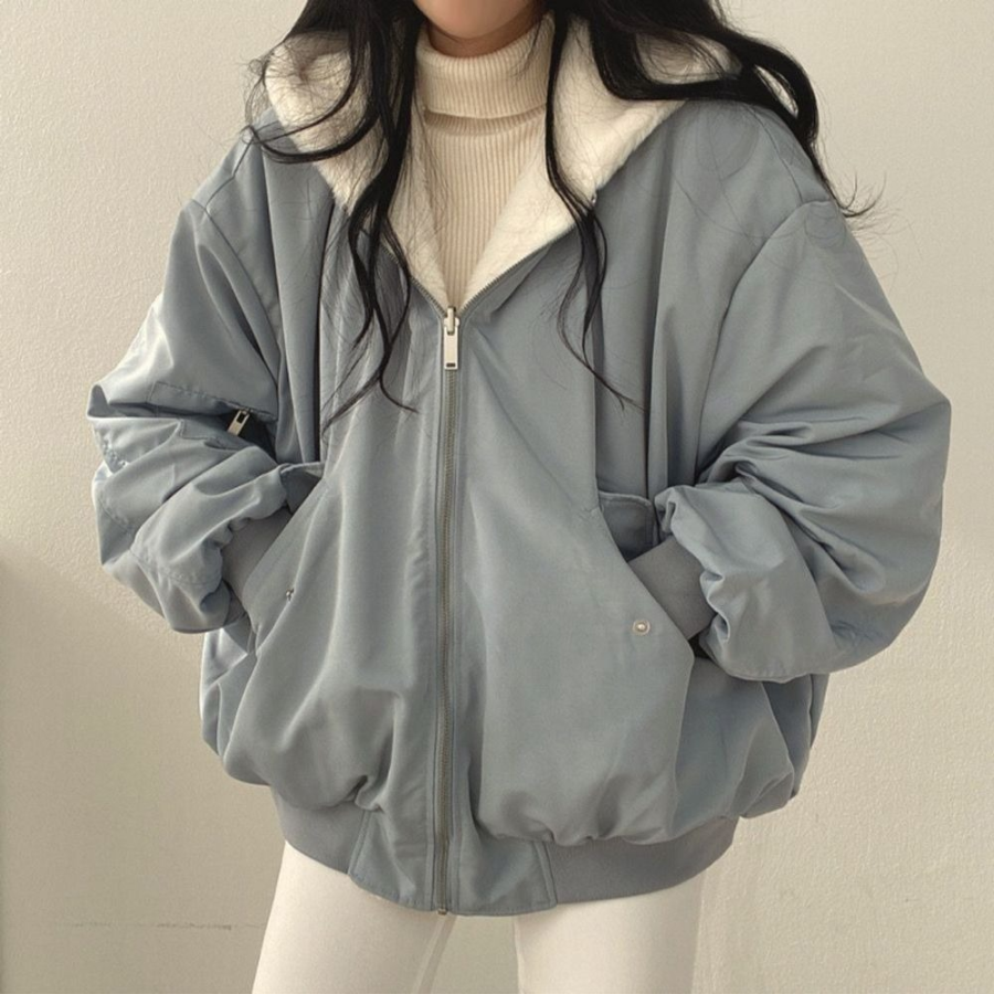Pogeuni Reversible Hooded Mustang