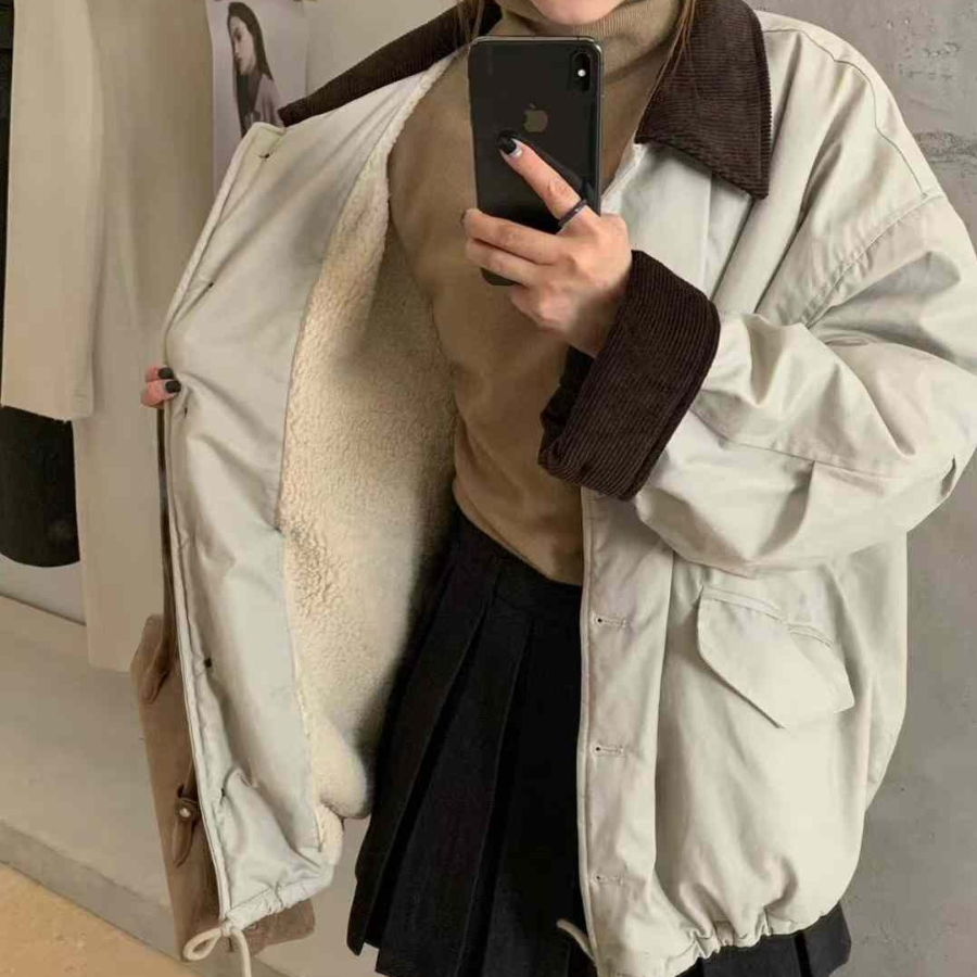 Yangteol Lined Corduroy Half Yasan