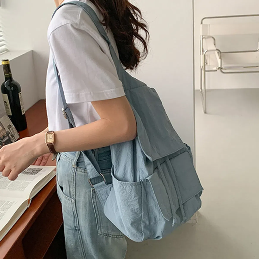 Crinkle Nylon Pocket Backpack — фактурный комфорт на каждый день