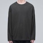 [CoolStandard] Crew Neck Long Sleeve T-Shirt [Gunmetal]