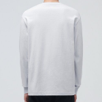 Crew Neck Long Sleeve T-Shirt [Ash Gray]