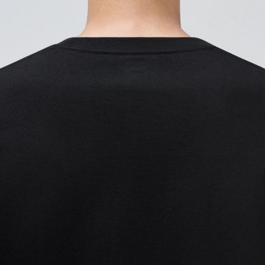 Cooltandard Crew Neck Long Sleeve T-shirt [Black]