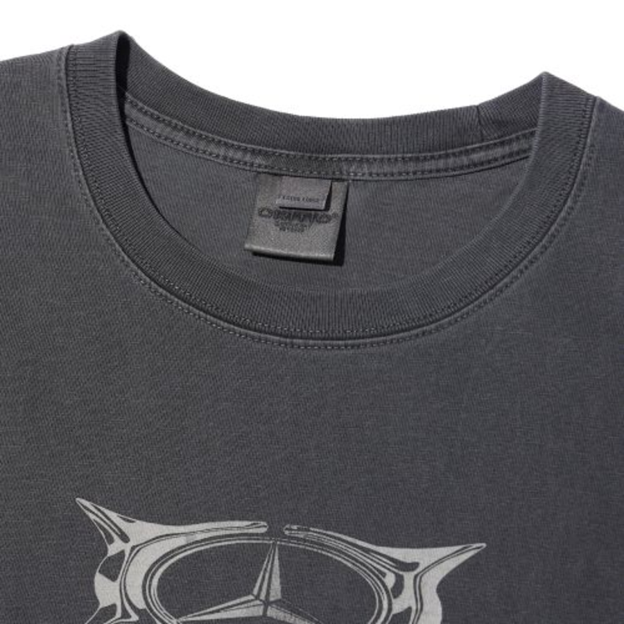 PIGMENT RACING CRITIC CAR T-shirt [Charcoal]