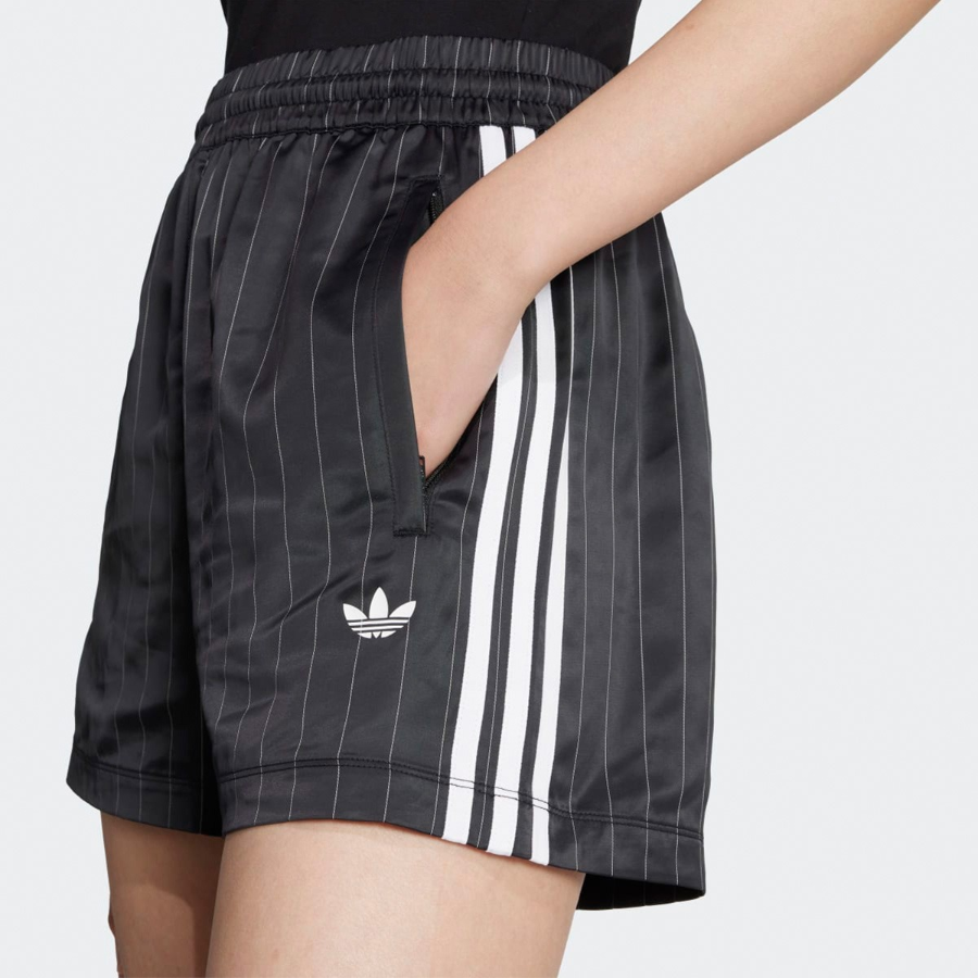 Adidas Pinstripe Satin Shorts