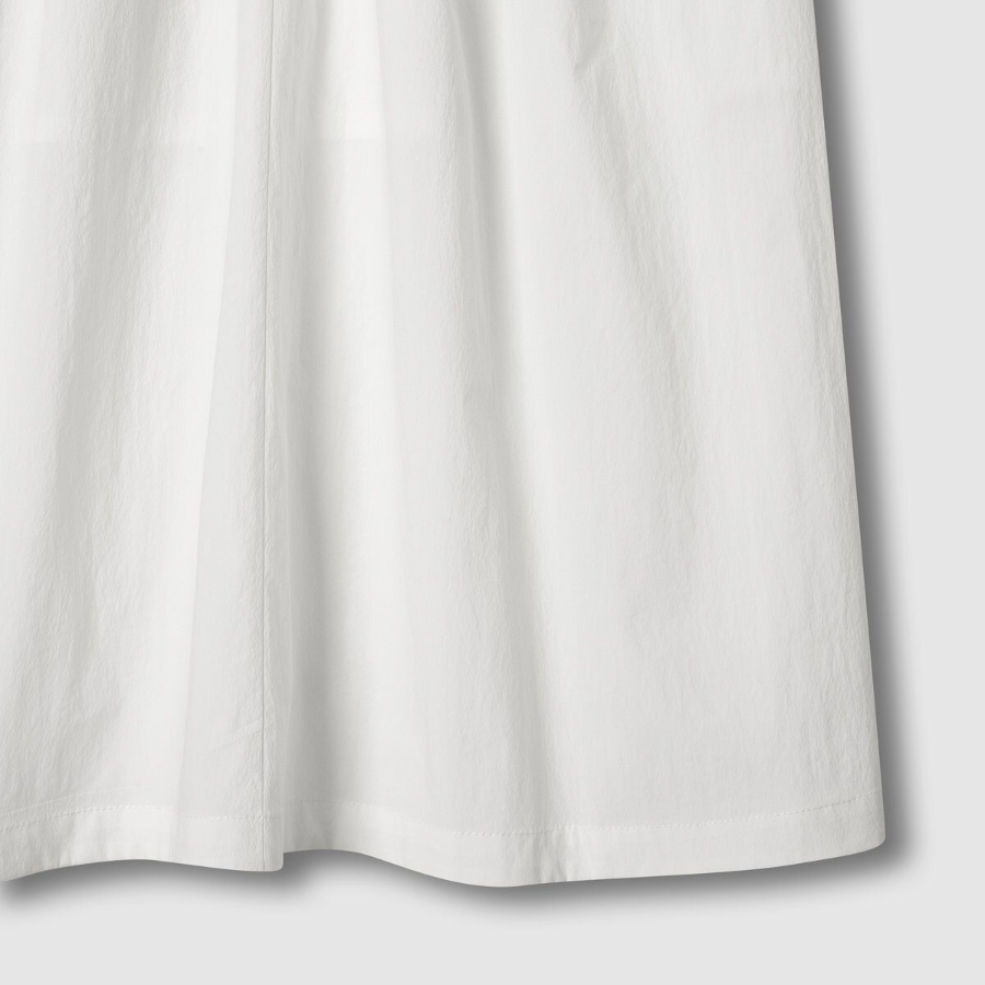 JAJU Full Seersucker Skirt (White) — лёгкость и свежесть в классическом исполнении