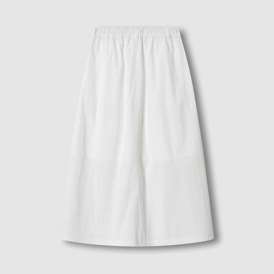 JAJU Full Seersucker Skirt (White) — лёгкость и свежесть в классическом исполнении