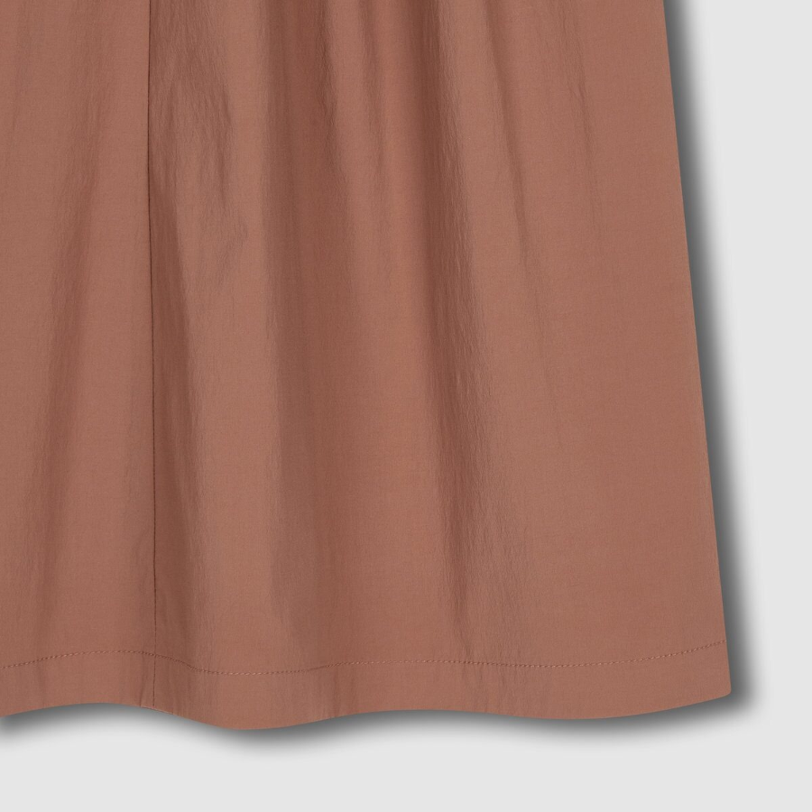 JAJU Full Seersucker Skirt (Brick) — тёплый оттенок и лёгкость в каждом движении