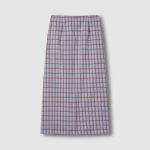 JAJU Check Skirt (Dark Blue) — классика в клетку с современным акцентом