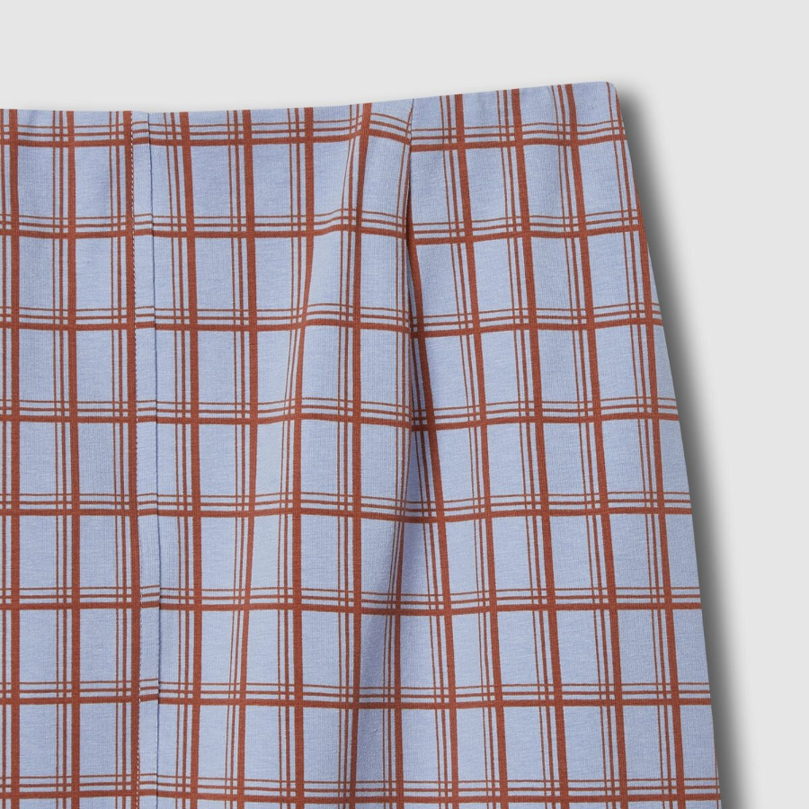 JAJU Check Skirt (Dark Blue) — классика в клетку с современным акцентом