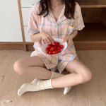 Ademi Apricot 2-Piece Pajama Set