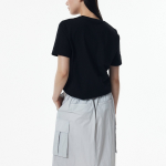 JAJU Crinkle Cargo Skirt (Grey) — практичность и динамика в городском стиле