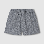 JAJU Seersucker Check 3/4 Pajama Set (Light Navy) — лёгкость и уют в каждой детали