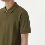 Basic Piqué Polo Shirt [Olive]