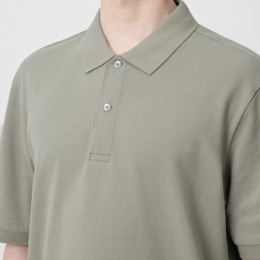 Basic Piqué Polo Shirt [Pistachio]