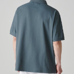 [Cooltandard] Relax Fit Piqué Polo Shirt [Peacock Blue]