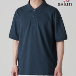 [Cooltandard] Relax Fit Piqué Polo Shirt [Turquoise]