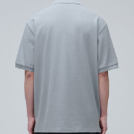 Relax Fit Piqué Polo Shirt [Light Gray]