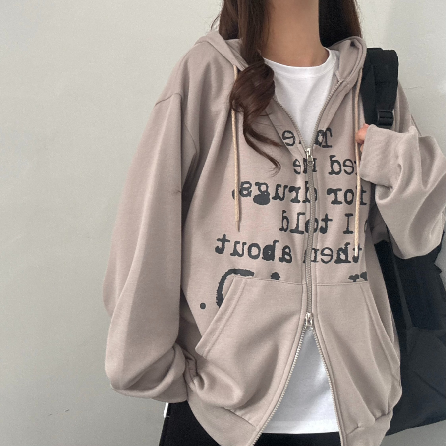 Two-Way – толстовка Two-Way Lettering Zip-Up Sweatshirt