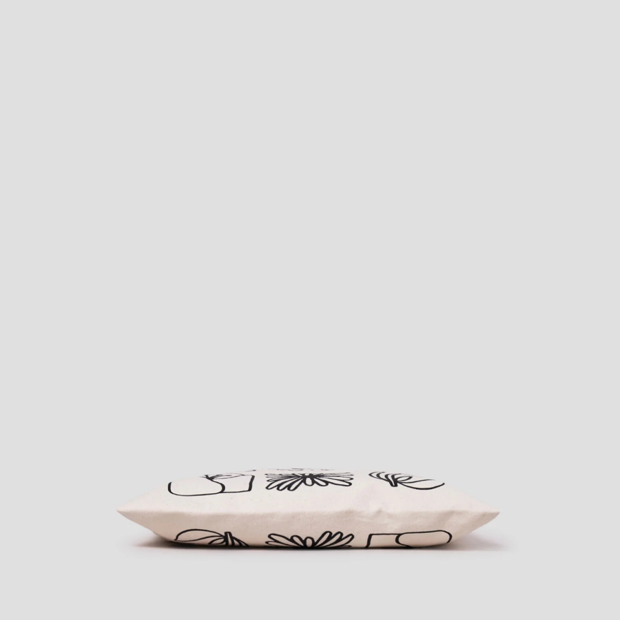 10 CORSO COMO Flower Drawing Canvas Bag