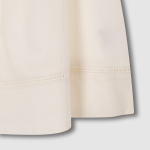 JAJU Eyelet Short-Sleeve Pajama Set (Ivory) — невесомый комфорт и нежный стиль для тёплых дней