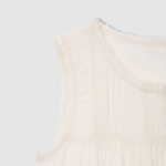 JAJU Eyelet Sleeveless Pajama Dress (Ivory) — изысканная лёгкость для летнего сна