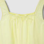 JAJU 60s Cotton Shirring Sleeveless Pajama Shirt (Yellow) — лёгкость и комфорт на каждый вечер