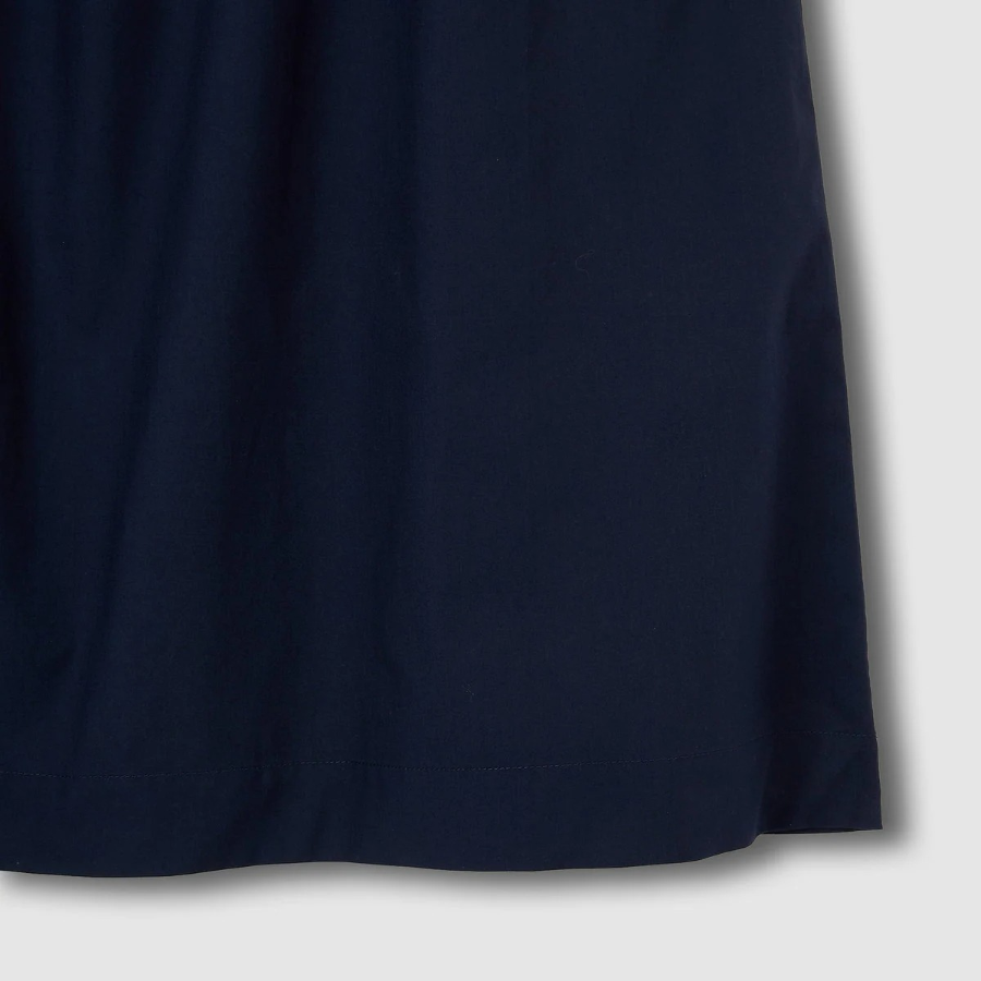 JAJU 60s Cotton Shirring Sleeveless Pajama Dress (Navy) — комфорт и нежность в каждом движении