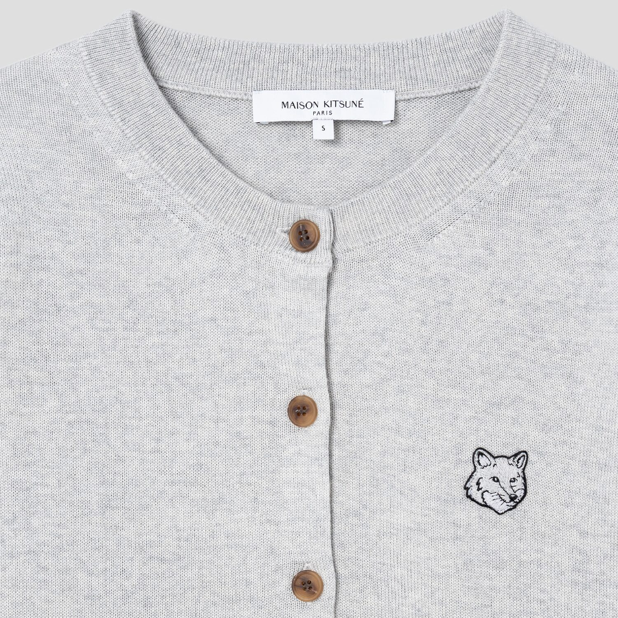 Maison Kitsuné Women Bold Fox Head Patch Regular Cardigan