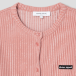 Maison Kitsuné Women Handwriting Label Ribbed Cardigan
