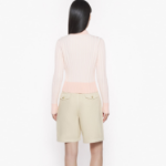 Maison Kitsuné Women Baby Fox Patch Pleated Ribbed Cardigan