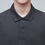[Cooltandard] Piqué Polo Shirt [Dark Gray]