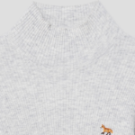 Maison Kitsune Women Baby Fox Patch Fine Ribbed Turtleneck