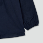 JAJU Pure Cotton Long-Sleeve Pajama Shirt (Navy) — классика уюта из натурального хлопка