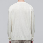 Merino Wool Blend High Gauge Crew Neck Knit [Ivory]