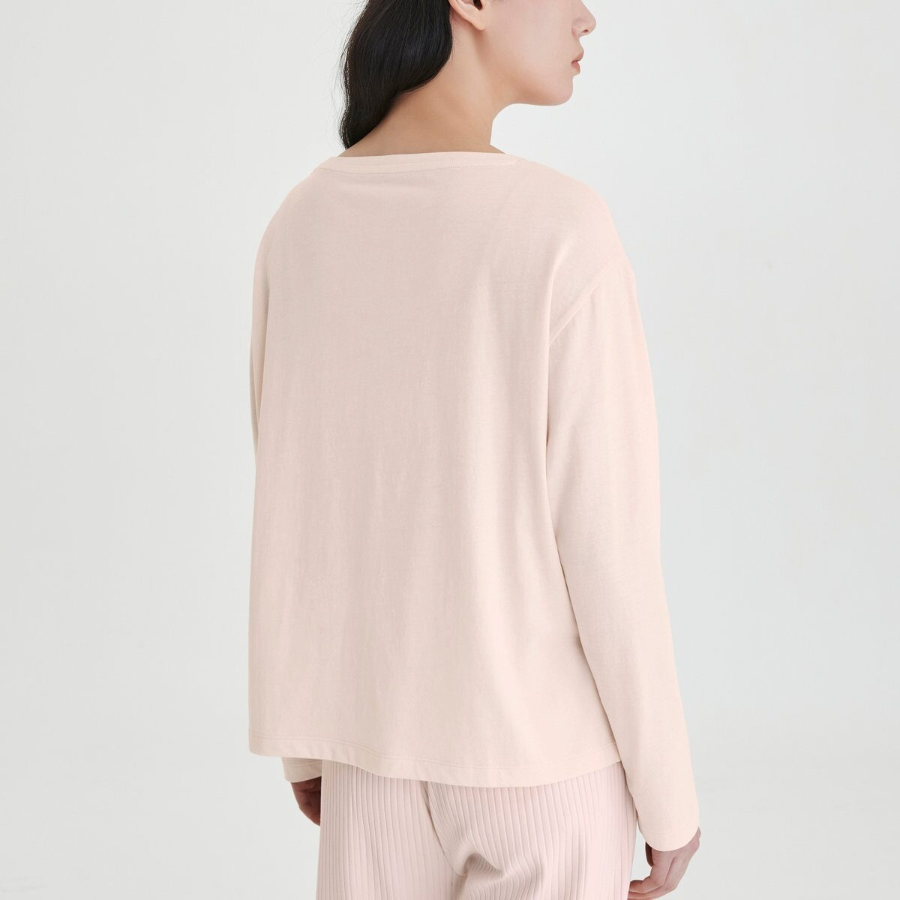 JAJU Pima Cotton Lounge T-Shirt (Pink) — мягкость премиального хлопка на каждый день