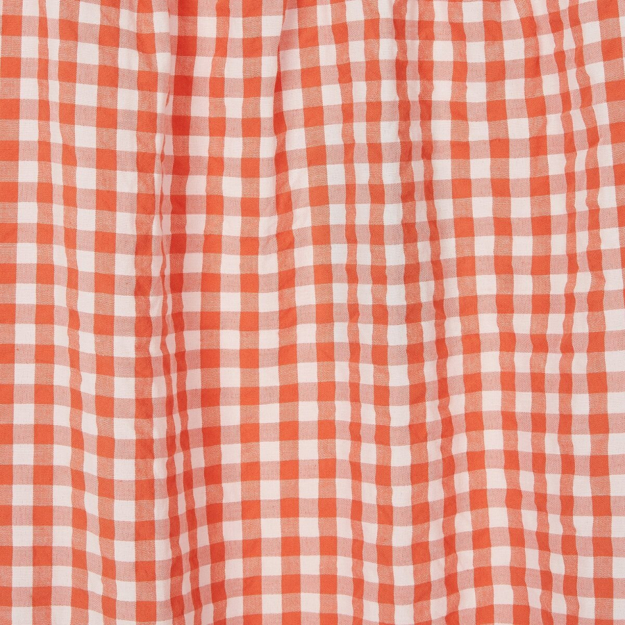 JAJU Cotton Seersucker Sleeveless Pajama Dress (Light Orange) — лёгкость и прохлада для летних ночей