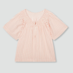 JAJU Lyocell Smocking Pajama Shirt (Light Orange) — нежность ткани и уют в каждом движении