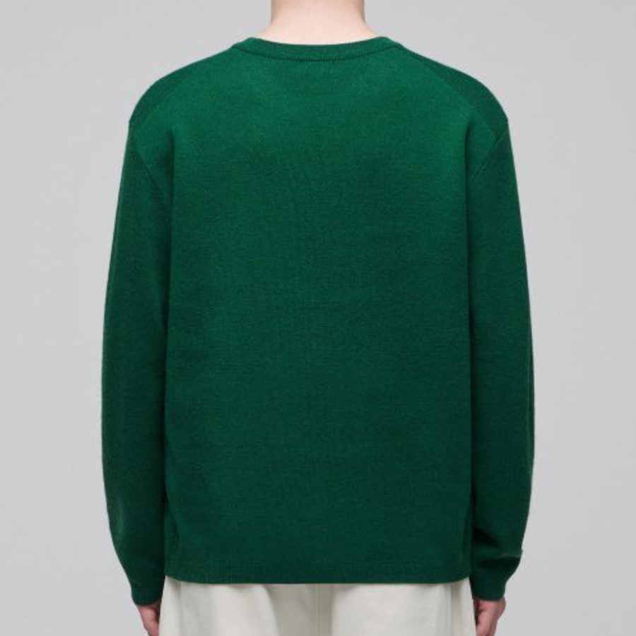 Minimal Crew Neck Knit [Green]