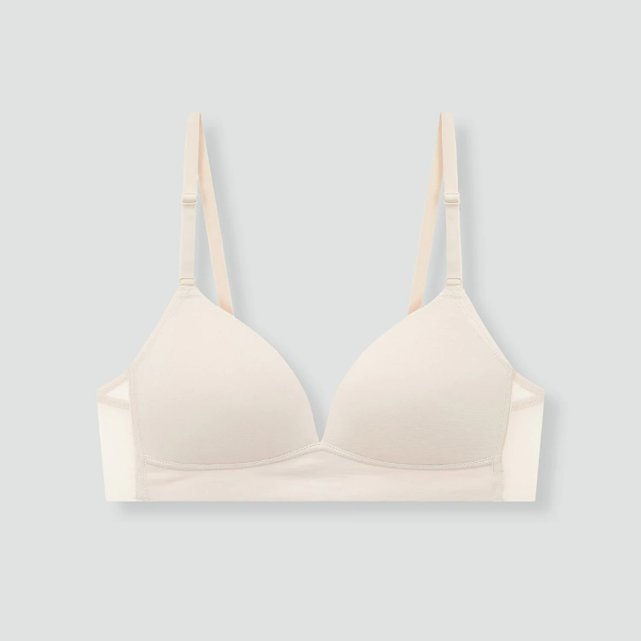 JAJU Rayon Mold Bra (Beige) — мягкая поддержка с натуральной свежестью