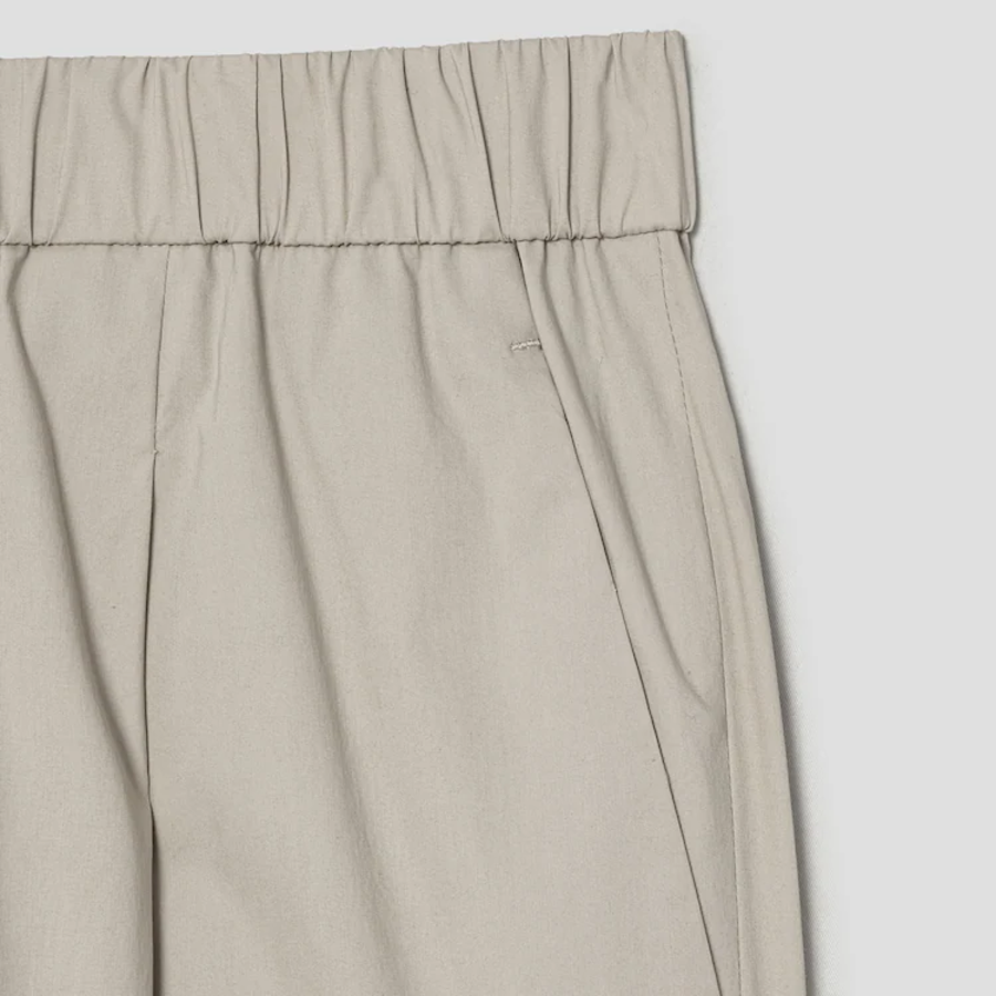 KUHO [Summer Icon Slacks] [Golf] Daily Use Tapered Tuck Pants – Beige