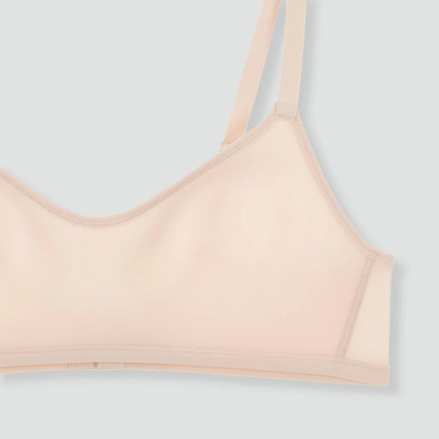 JAJU Mesh Crop Bra (Beige) — лёгкая и дышащая поддержка для активного дня
