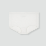 JAJU Cotton Rib Outband Shorty Panty (White) — комфорт и стиль в классическом исполнении