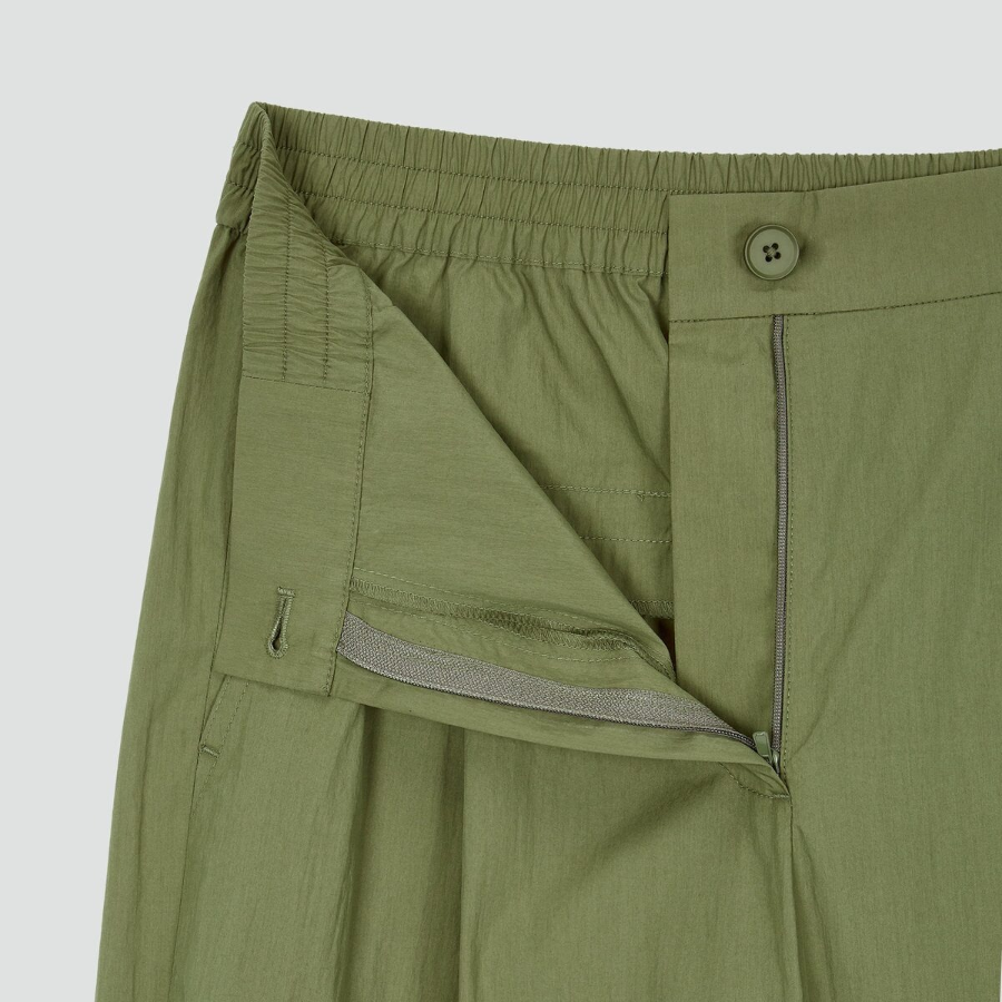 JAJU Wide Cotton Pants (Khaki) — свобода движений и прохлада натурального хлопка